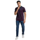 Men Slim Fit Fancy Blue Polo