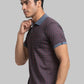 Men Regular Fit Maroon T-Shirt & Polo