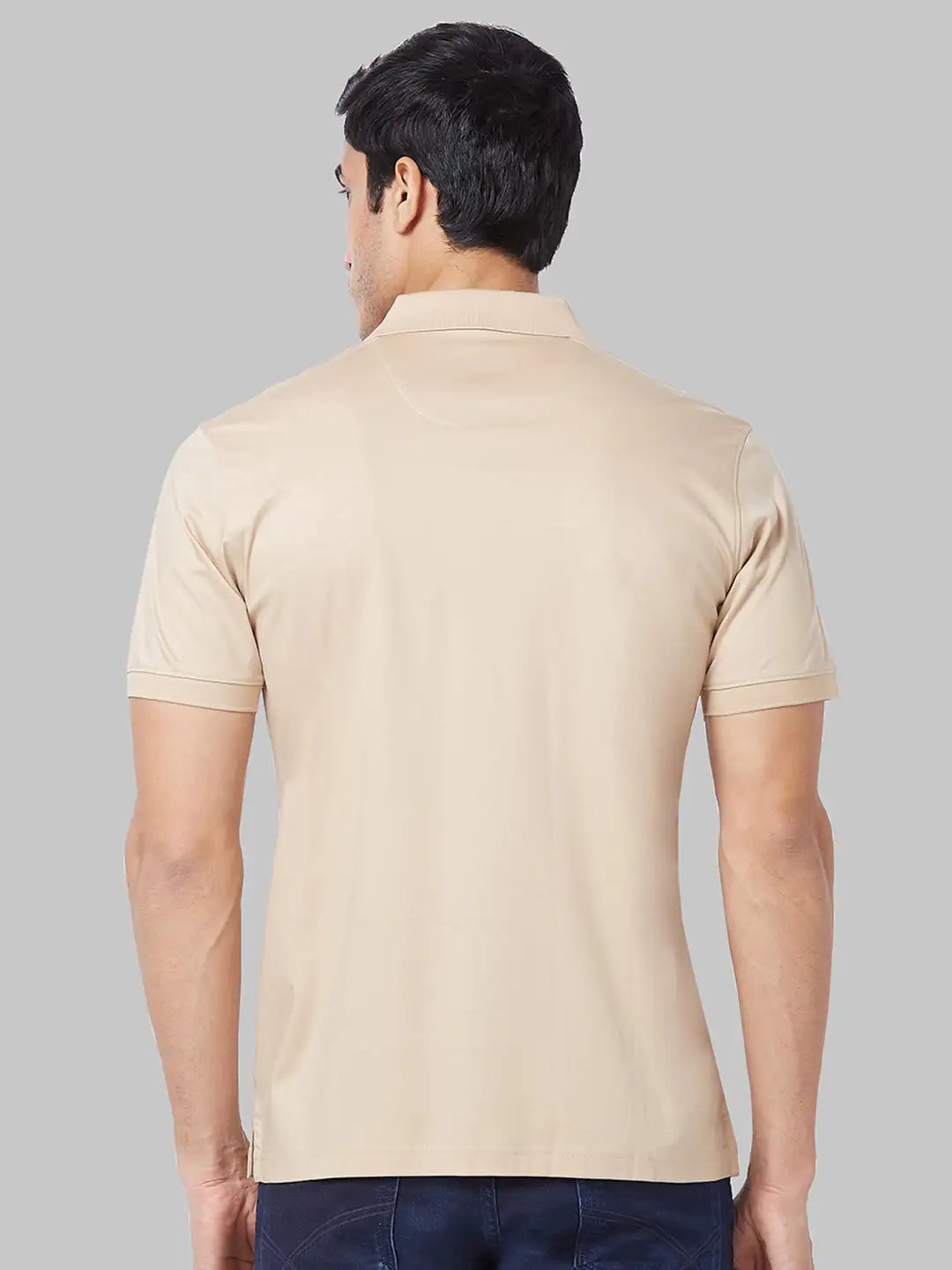 Men Orange Classic Fit Supima Cotton T-Shirt