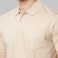 Men Orange Classic Fit Supima Cotton T-Shirt