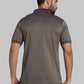 Raymond Men Blue Jacquard Contemporary Fit Cotton T-Shirt