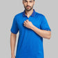 Raymond Men Brown Jacquard Contemporary Fit Cotton T-Shirt
