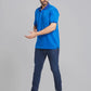 Raymond Men Brown Jacquard Contemporary Fit Cotton T-Shirt