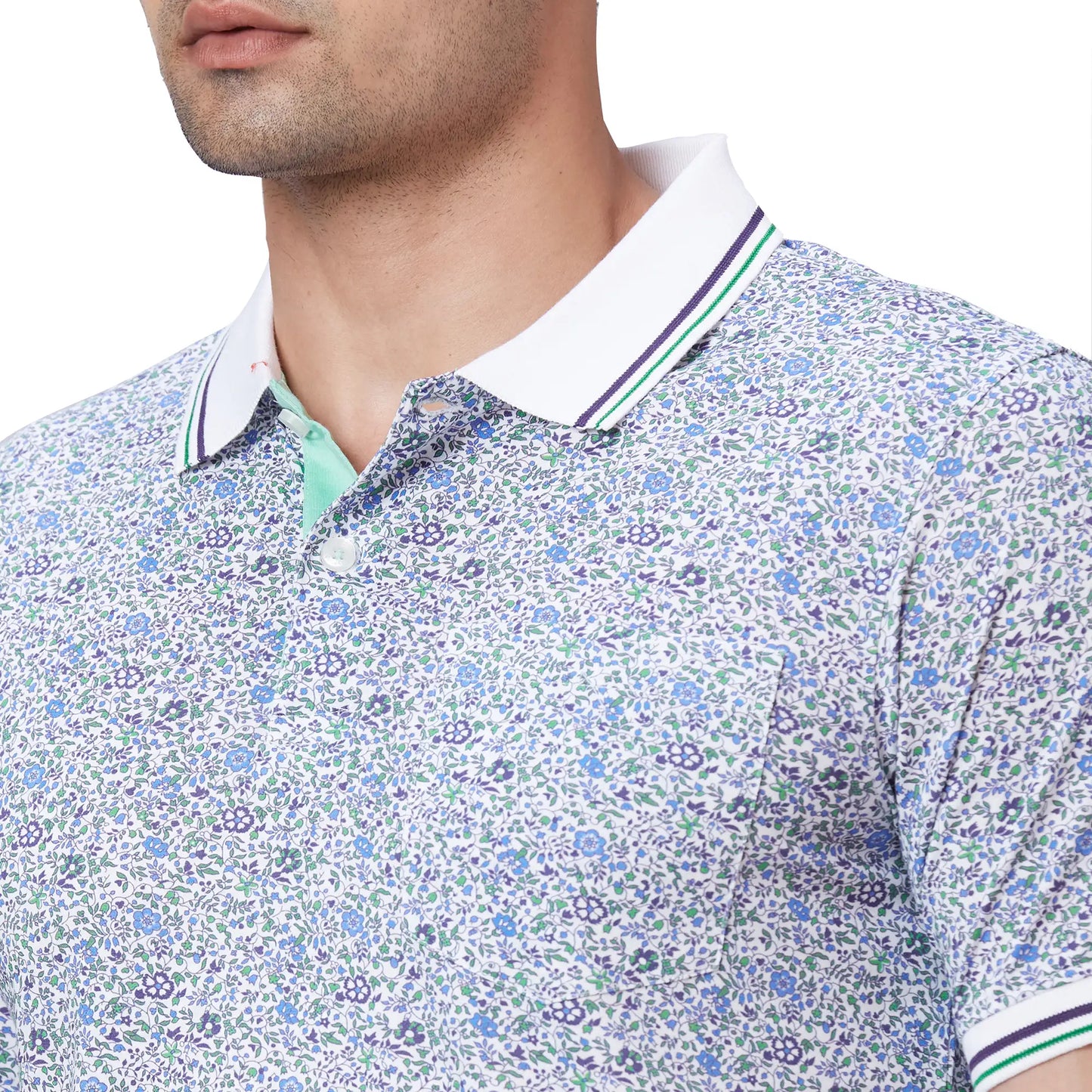 Men Orange Regular Fit Print Cotton T-Shirt