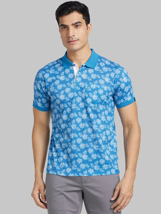 Men Contemporary Fit Green T-Shirt