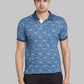 Men Maroon Contemporary Fit Print Cotton T-Shirt