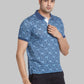 Men Maroon Contemporary Fit Print Cotton T-Shirt