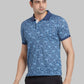 Men Maroon Contemporary Fit Print Cotton T-Shirt
