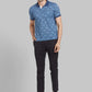 Men Maroon Contemporary Fit Print Cotton T-Shirt