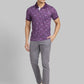 Men Grey Contemporary Fit Print Cotton T-Shirt
