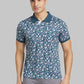 Raymond Men Green Jacquard Contemporary Fit Cotton T-Shirt