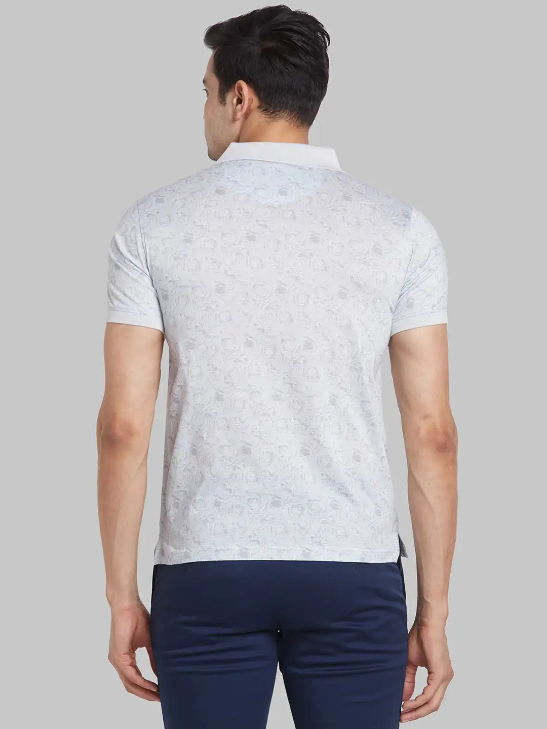 Men Red Contemporary Fit Print Cotton T-Shirt