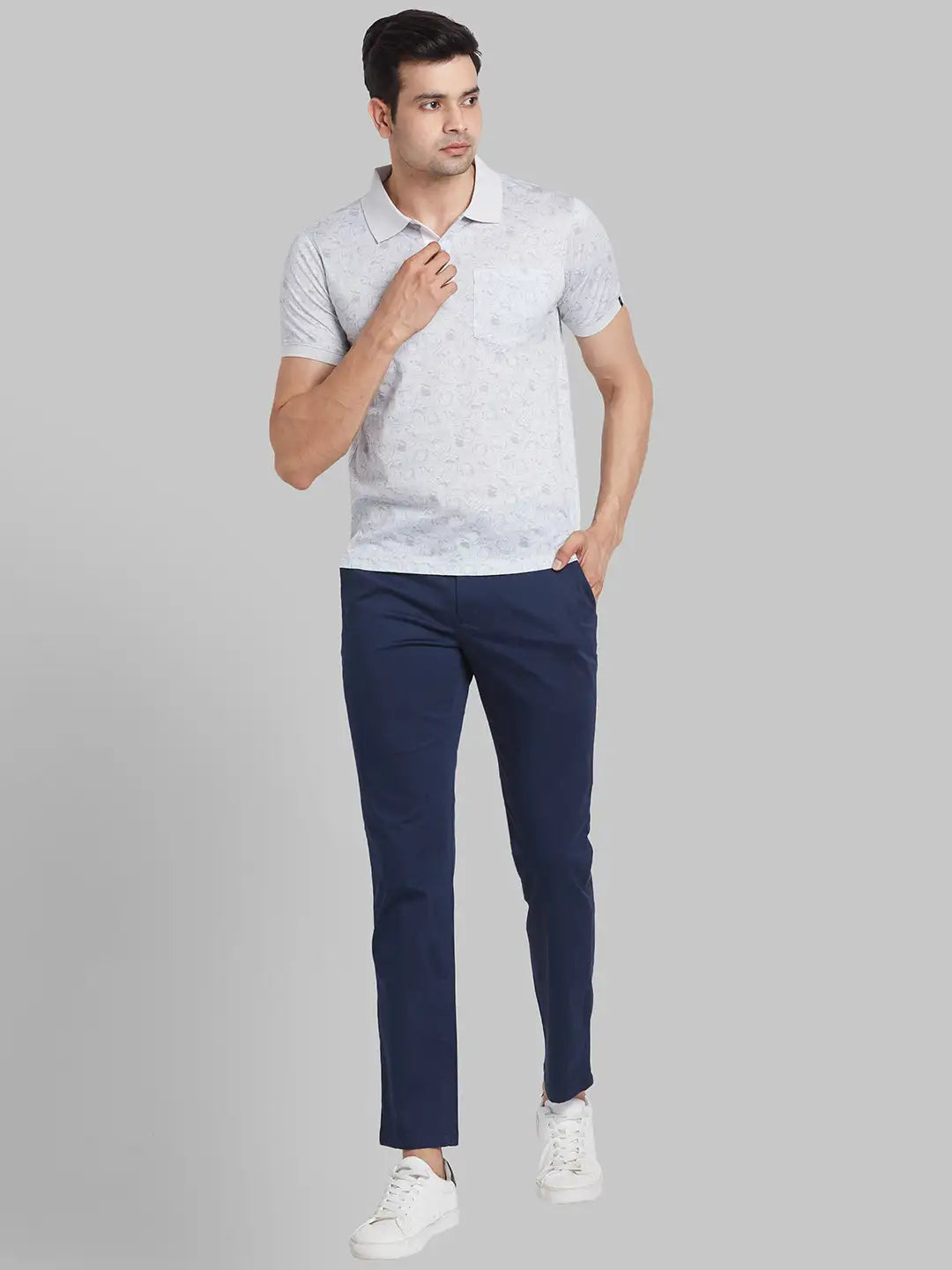 Men Red Contemporary Fit Print Cotton T-Shirt