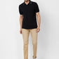 Raymond Contemporary Fit Solid Light Red T-Shirt