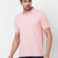 Raymond Contemporary Fit Woven Design Light Blue T-Shirt