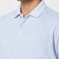 Raymond Contemporary Fit Woven Design Light Red T-Shirt