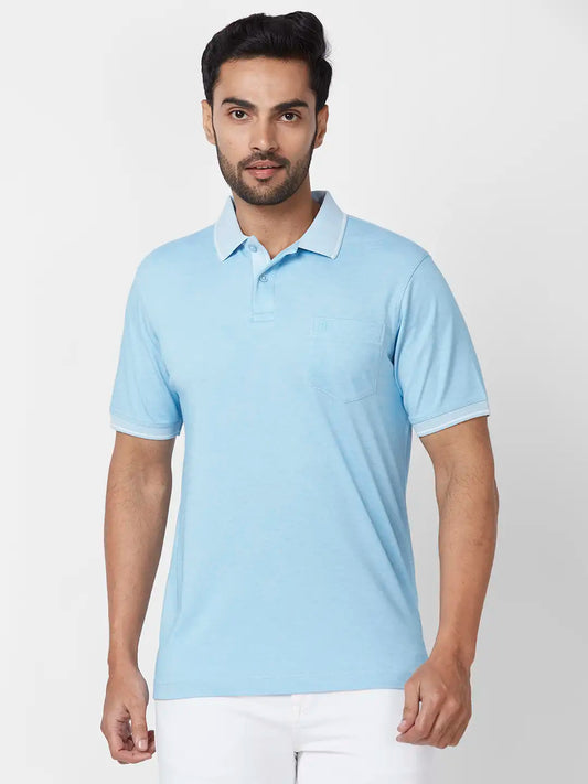 Raymond Contemporary Fit Solid Black T-Shirt