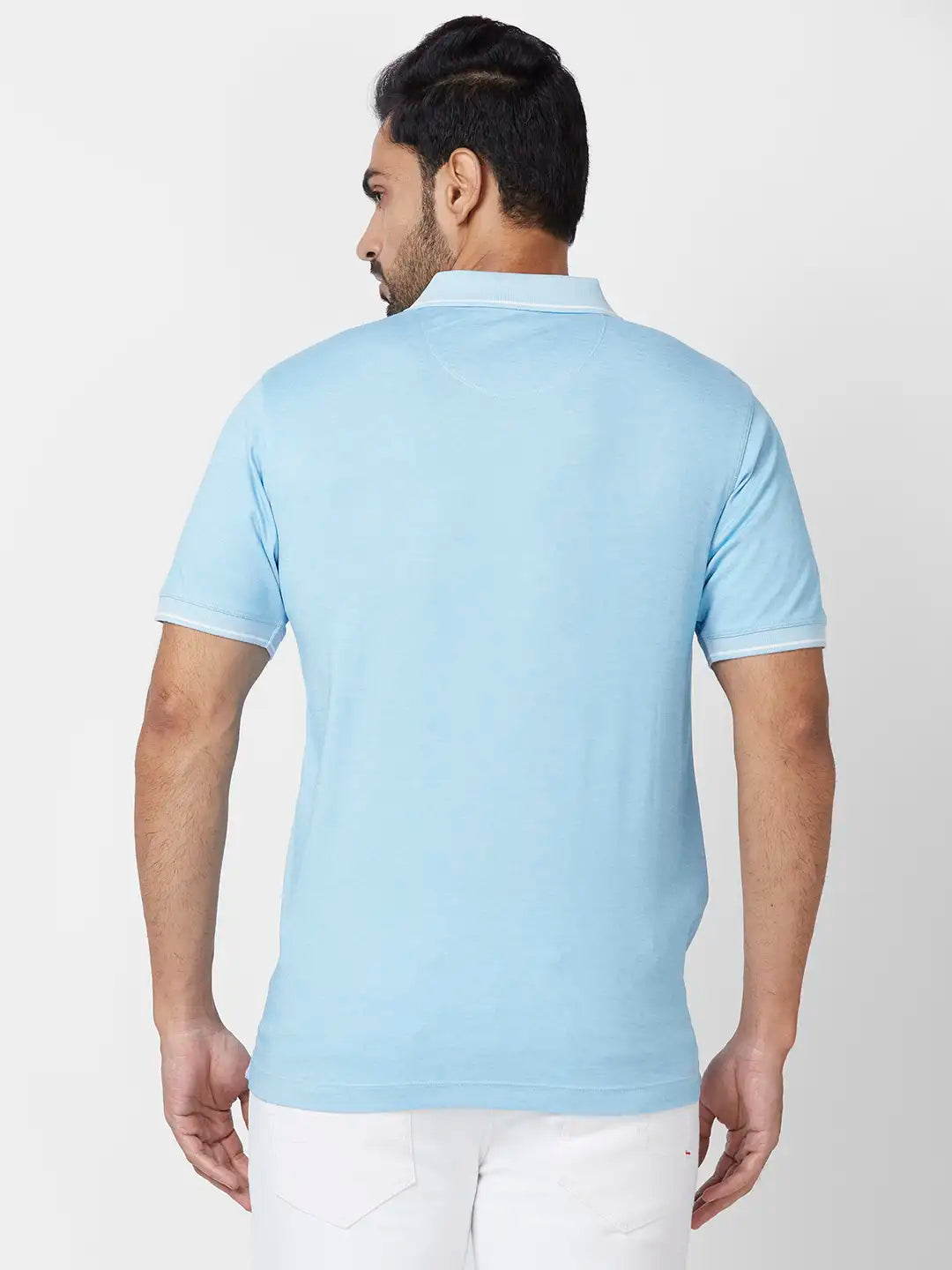 Raymond Contemporary Fit Solid Black T-Shirt