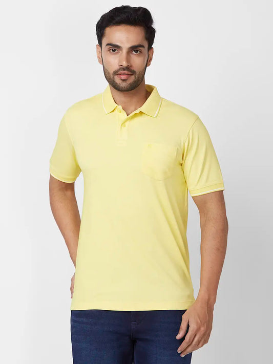 Raymond Contemporary Fit Solid White T-Shirt