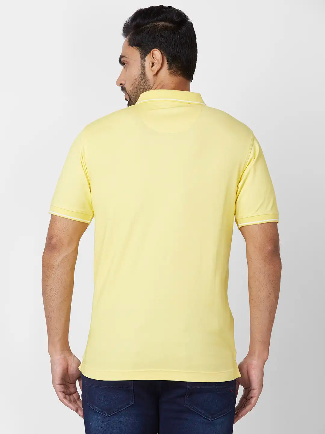 Raymond Contemporary Fit Solid White T-Shirt