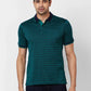 Raymond Contemporary Fit Printed Medium Green T-Shirt