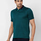 Raymond Contemporary Fit Printed Medium Green T-Shirt