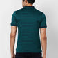 Raymond Contemporary Fit Printed Medium Green T-Shirt
