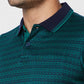 Raymond Contemporary Fit Printed Medium Green T-Shirt