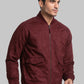 Men Regular Fit Blue Jacket