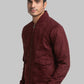 Men Regular Fit Blue Jacket