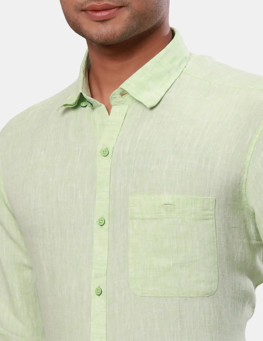 Raymond Men Orange Print Contemporary Fit Cotton Half Sleeve Resort Collar Shirt