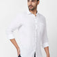 Raymond Slim Fit Woven Design Dark Green Shirt