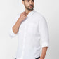Raymond Slim Fit Woven Design Dark Green Shirt