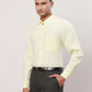 Raymond Men Blue Jacquard Slim Fit Cotton Regular Collar Shirt