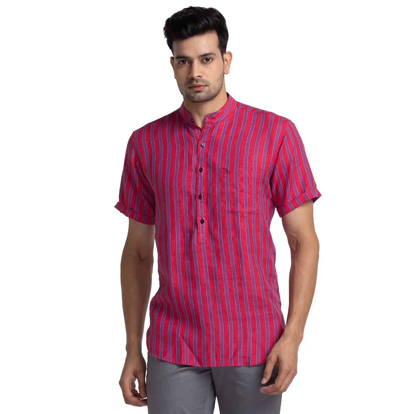 Men Contemporary Fit Blue Shirt