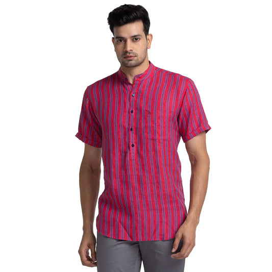 Men Contemporary Fit Blue Shirt