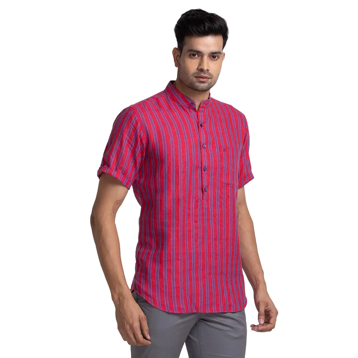 Men Contemporary Fit Blue Shirt