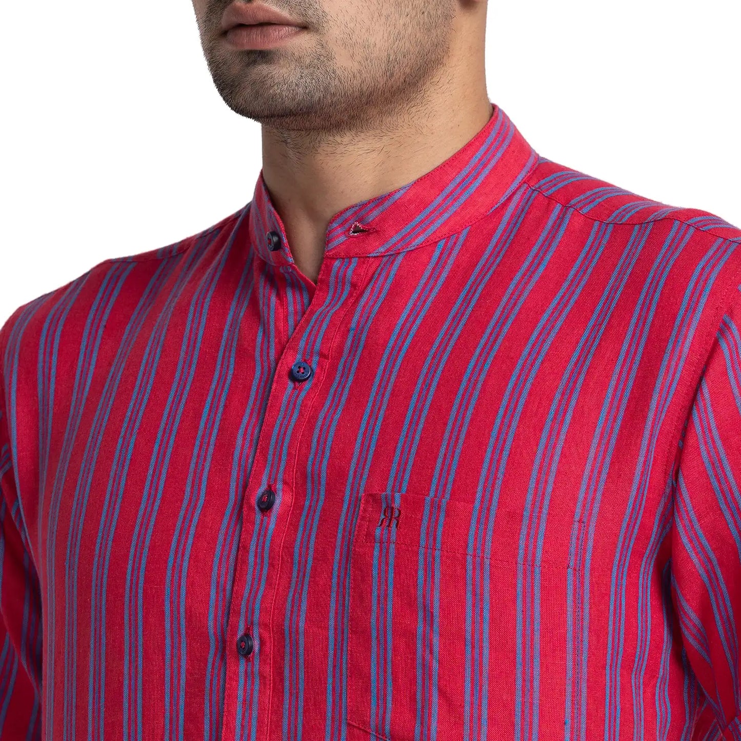 Men Contemporary Fit Blue Shirt