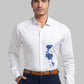 Men Slim Fit White Shirt