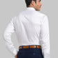 Men Slim Fit White Shirt