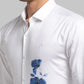 Men Slim Fit White Shirt