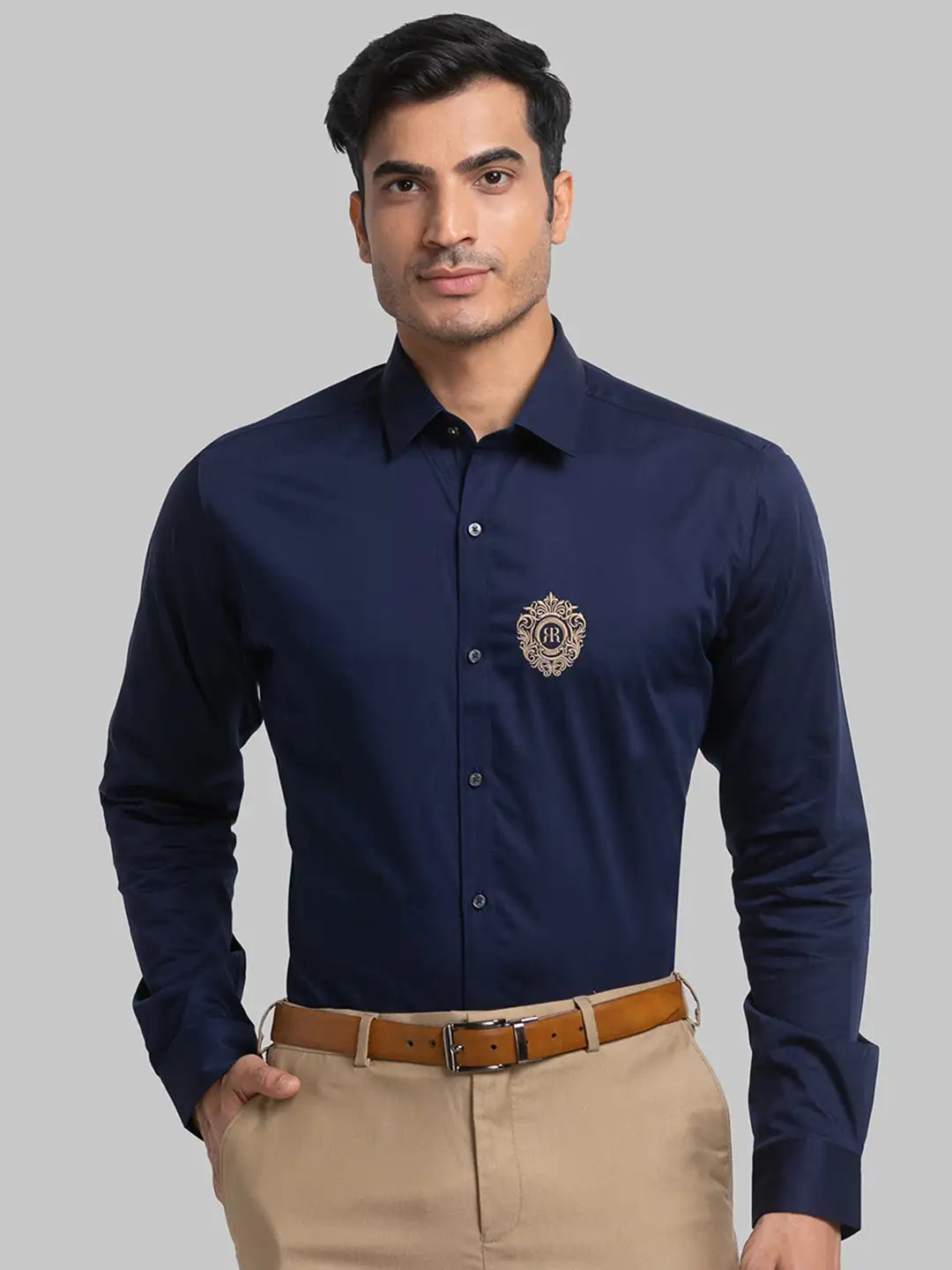 Men Slim Fit Black Shirt