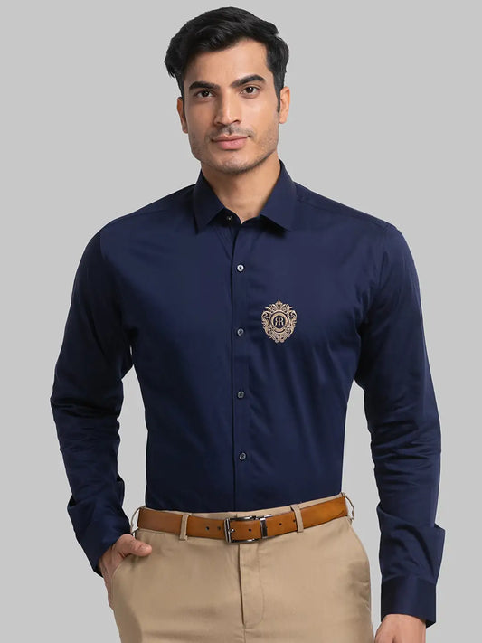 Men Slim Fit Black Shirt