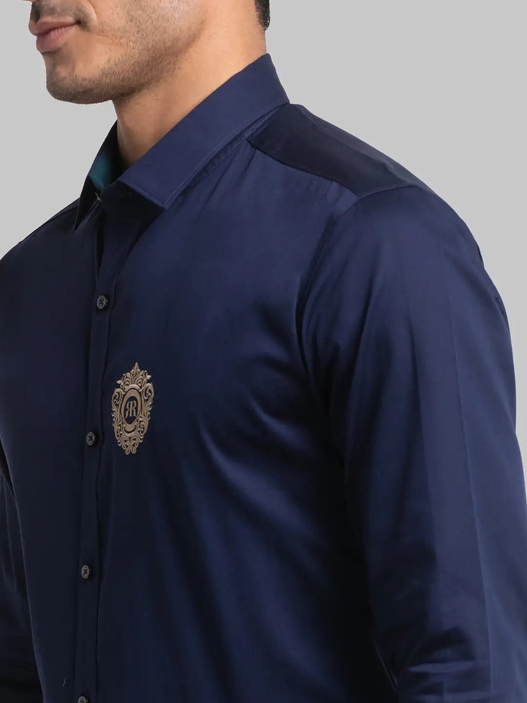 Men Slim Fit Black Shirt