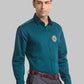 Men Slim Fit Blue Shirt