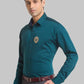 Men Slim Fit Blue Shirt