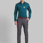 Men Slim Fit Blue Shirt