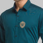 Men Slim Fit Blue Shirt