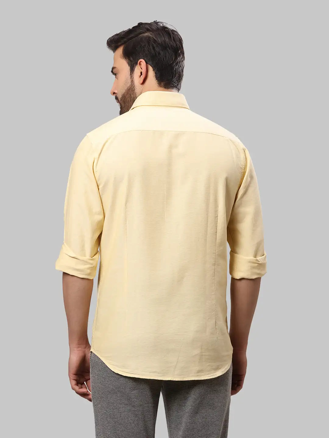 Men Slim Fit White Shirt
