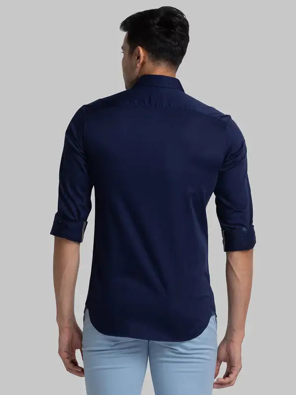 Men Slim Fit White Shirt
